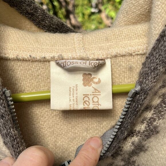 BEAUTIFUL ALAFOSS OF ICELAND ONE SIZE SHEEPWOOL WINTER PONCHO /CAPE COAT - Picture 5 of 11